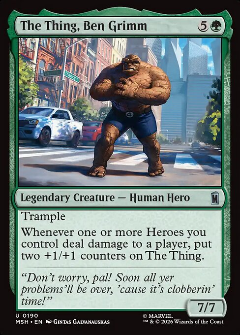 The Thing, Ben Grimm [ #0190 ] (MSH-U)