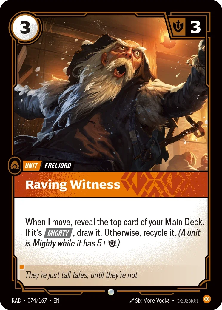 Raving Witness - 074/167 (RAD) Common