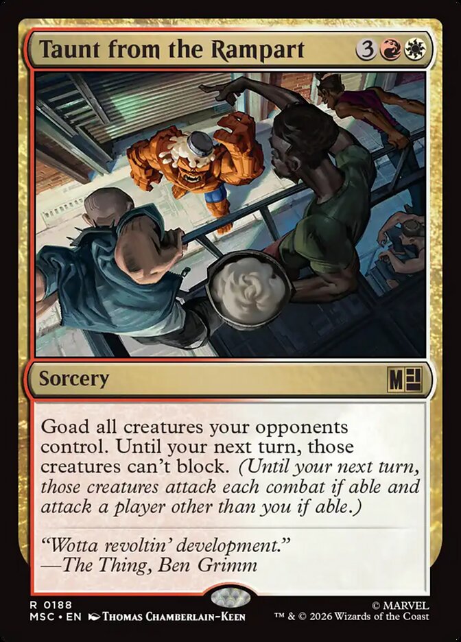 Taunt from the Rampart [ #0188 Surge Foil ] (MSC-R)