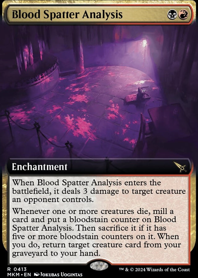 Blood Spatter Analysis [#0413 Extended Art] (MKM-R)