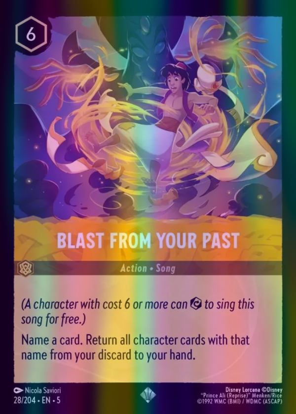 Blast From Your Past (Shimmering Skies 028/204) Super Rare - Near Mint Cold Foil