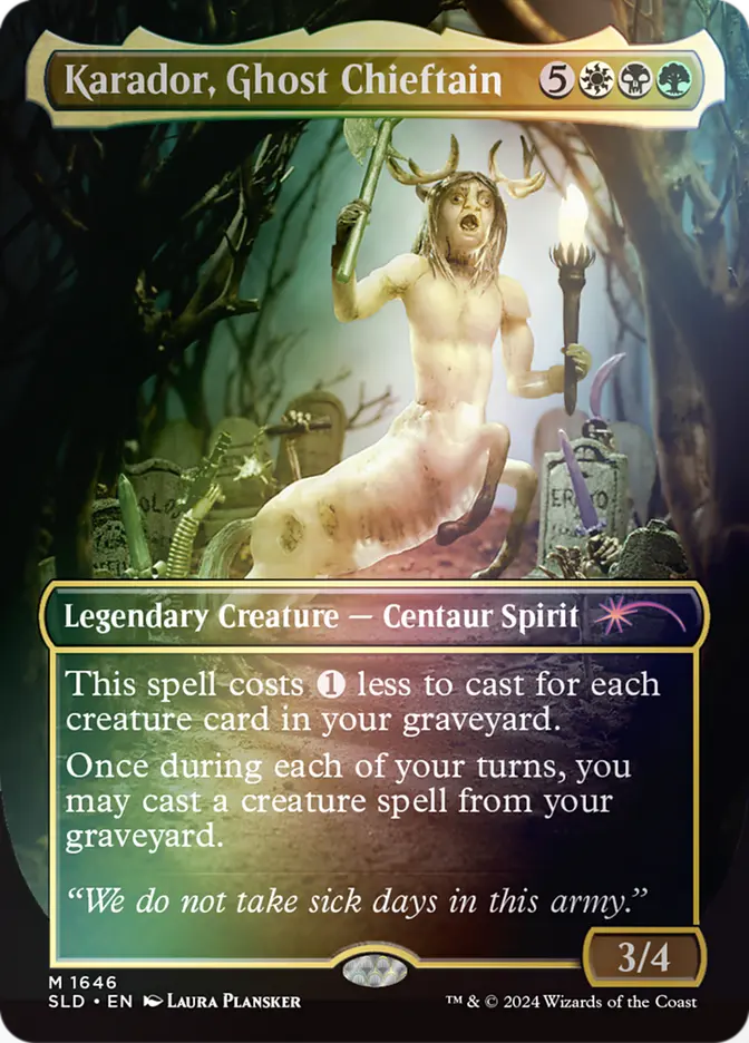 Karador, Ghost Chieftain [#1646] (SLD-M-FOIL)