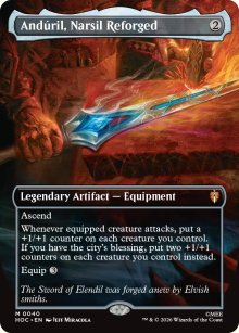 Anduril, Narsil Reforged [ #0040 Borderless ] (HOC-M)