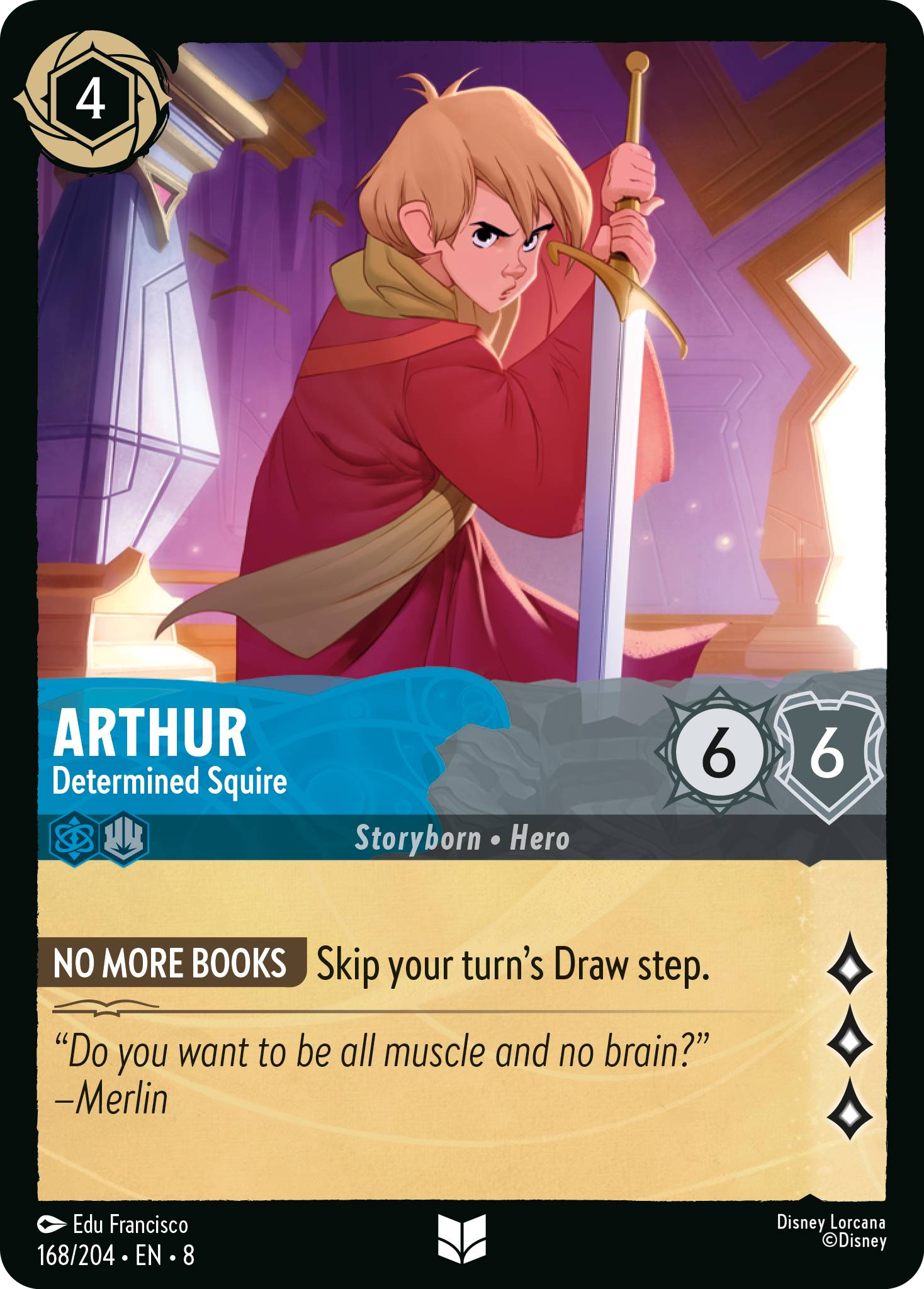 Arthur - Determined Squire (Reign of Jafar - 168/204 ) Uncommon