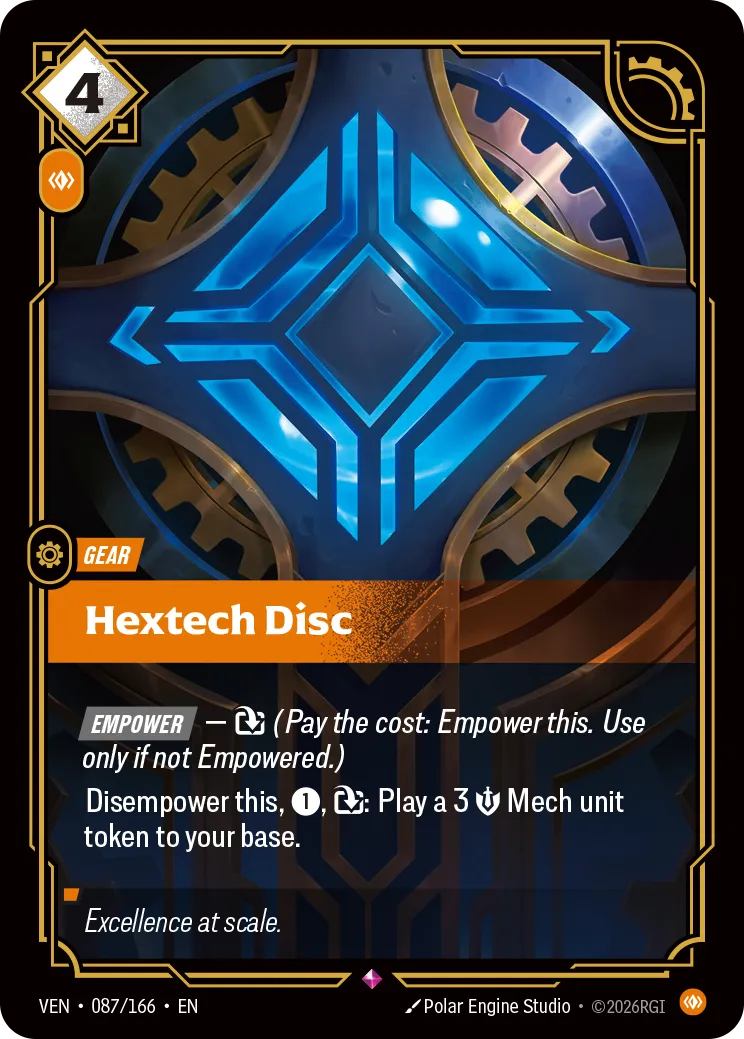 Hextech Disc - 087/166 (VEN) Rare