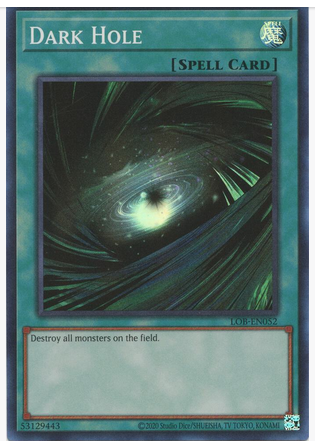 Dark Hole (LOB-EN052) Super Rare - Near Mint