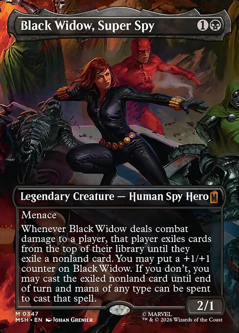 Black Widow, Super Spy [ #0347 Borderless Scene ] (MSH-M)