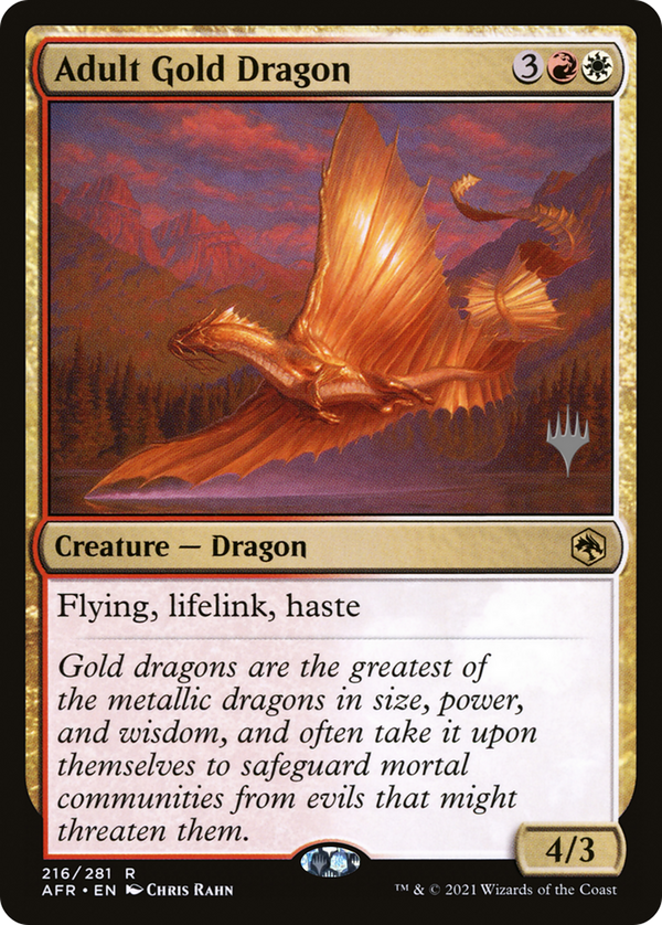 Adult Gold Dragon (AFR-R-PP-FOIL)