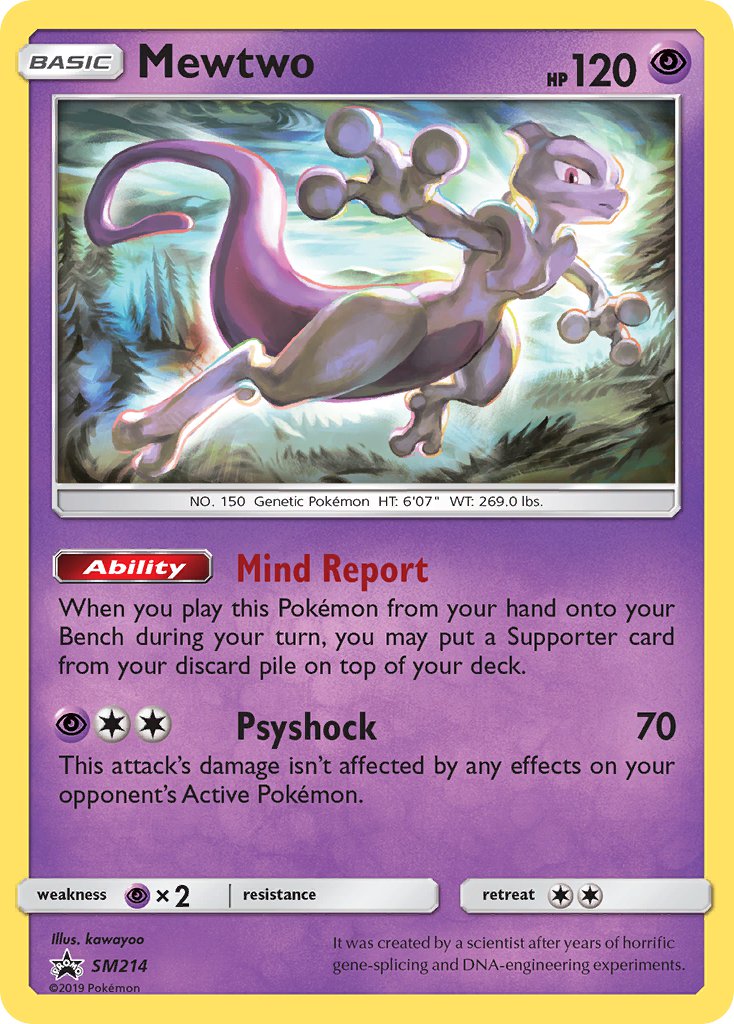 Mewtwo - SM214 (SM:PR) Promo - Near Mint Holofoil