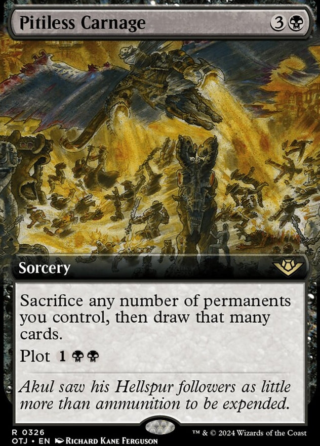 Pitiless Carnage [#0326 Extended Art] (OTJ-R)