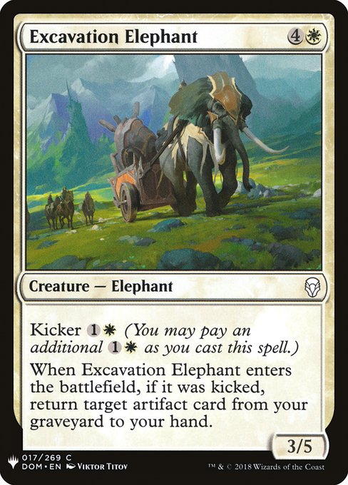 Excavation Elephant [Mystery Booster #0098] (DOM-C)