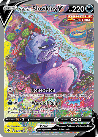 Galarian Slowking V (Alternate Full Art) - 179/198 (SWSH06) Ultra Rare - Near Mint Holofoil