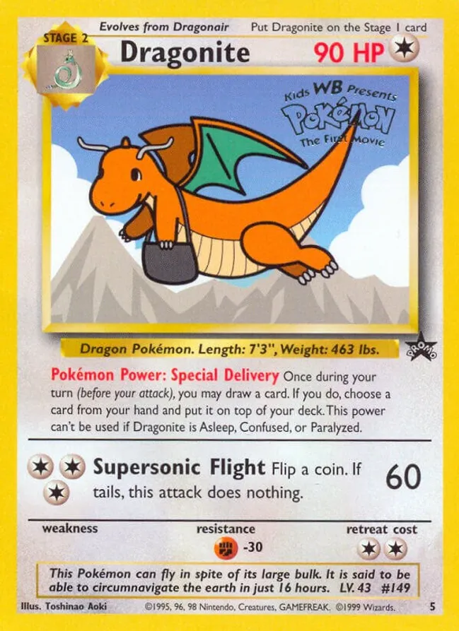 Dragonite (5) Promo WoTC