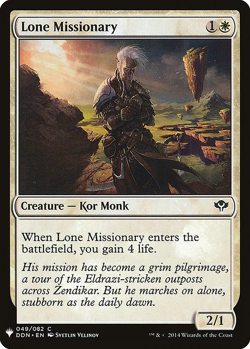 Lone Missionary [Mystery Booster #0163] (DDN-C)