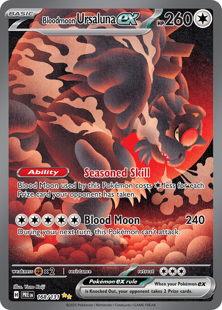 Bloodmoon Ursaluna ex - 168/131 (PRE) Special Illustration Rare - Near Mint Holofoil