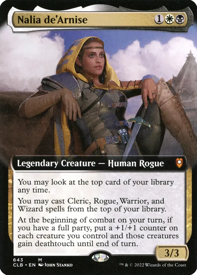 Nalia de'Arnise [#643 Commander Decks  Extended Art] (CLB-M)