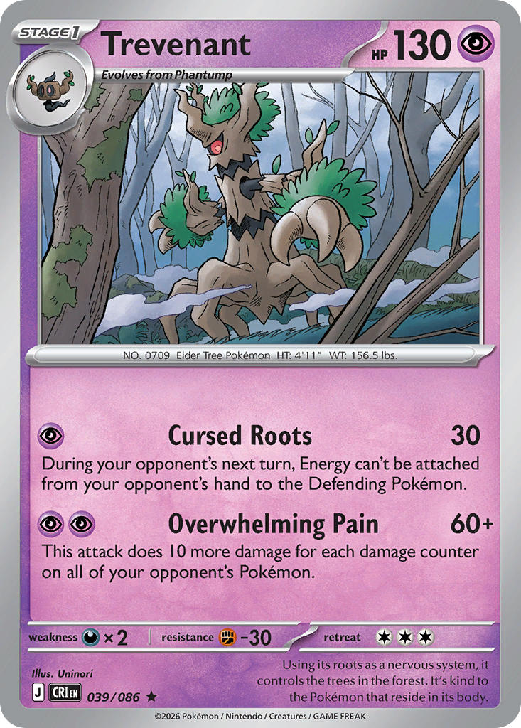 Trevenant - 039/086 (CRI) Rare