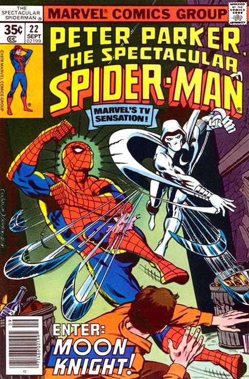 The Spectacular Spider-Man (1976 Series) #22 (6.0) 1st Meeting of Spider-Man and Moon Knight