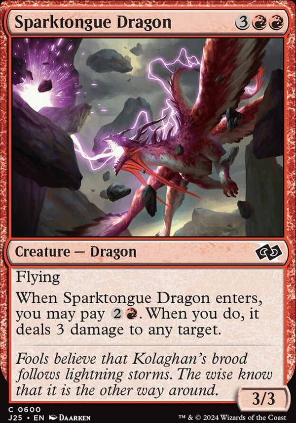 Sparktongue Dragon [#0600] (J25-C)