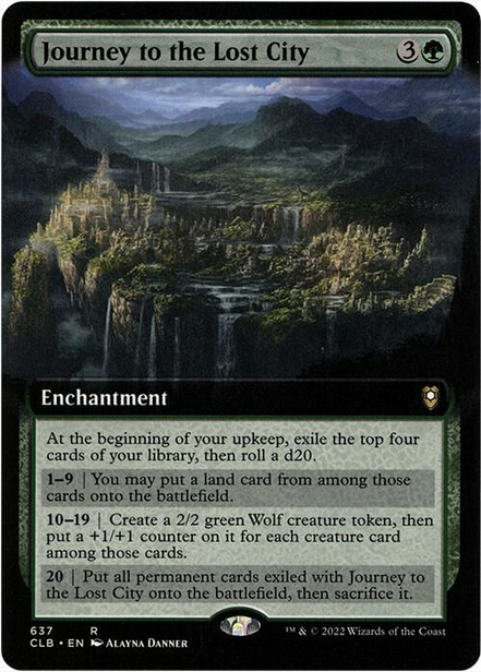 Journey to the Lost City [#637 Extended Art] (CLB-R)