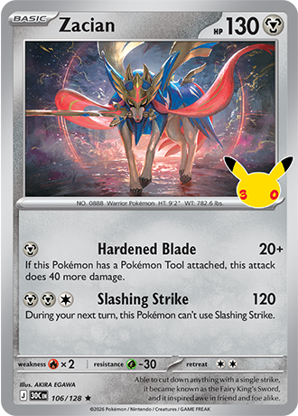 Zacian - 106/128 (30C) Rare