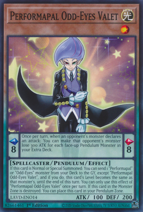 Performapal Odd-Eyes Valet (LAVD-ENO14)