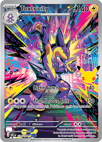 Toxtricity - 134/128 (30C) Illustration Rare