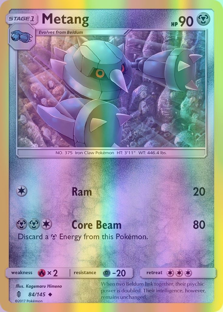Metang - 084/145 (SM:GRI) Uncommon - Near Mint Reverse Holofoil