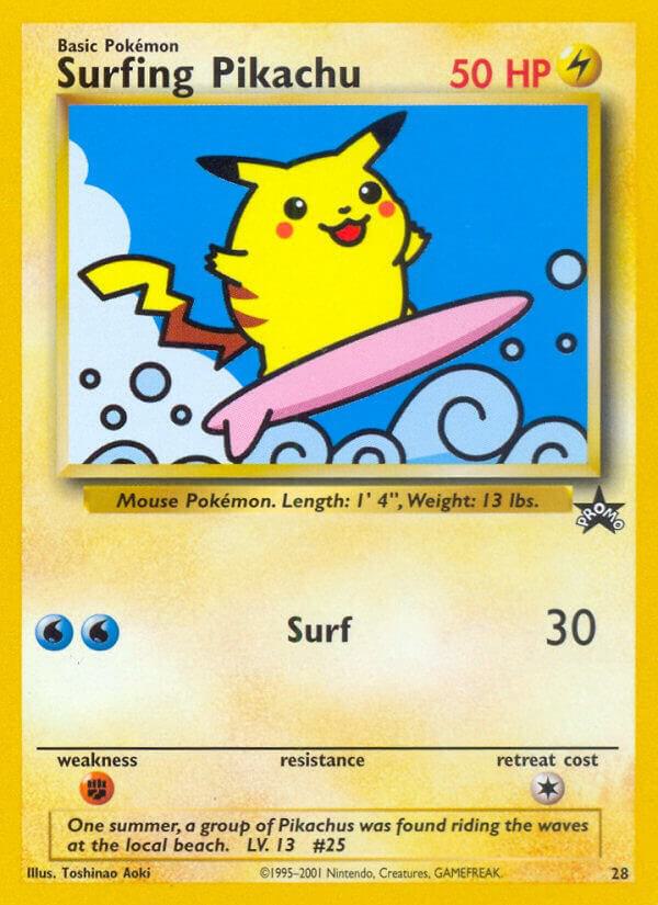 Surfing Pikachu - 28 (WoTC) Promo - Light Play