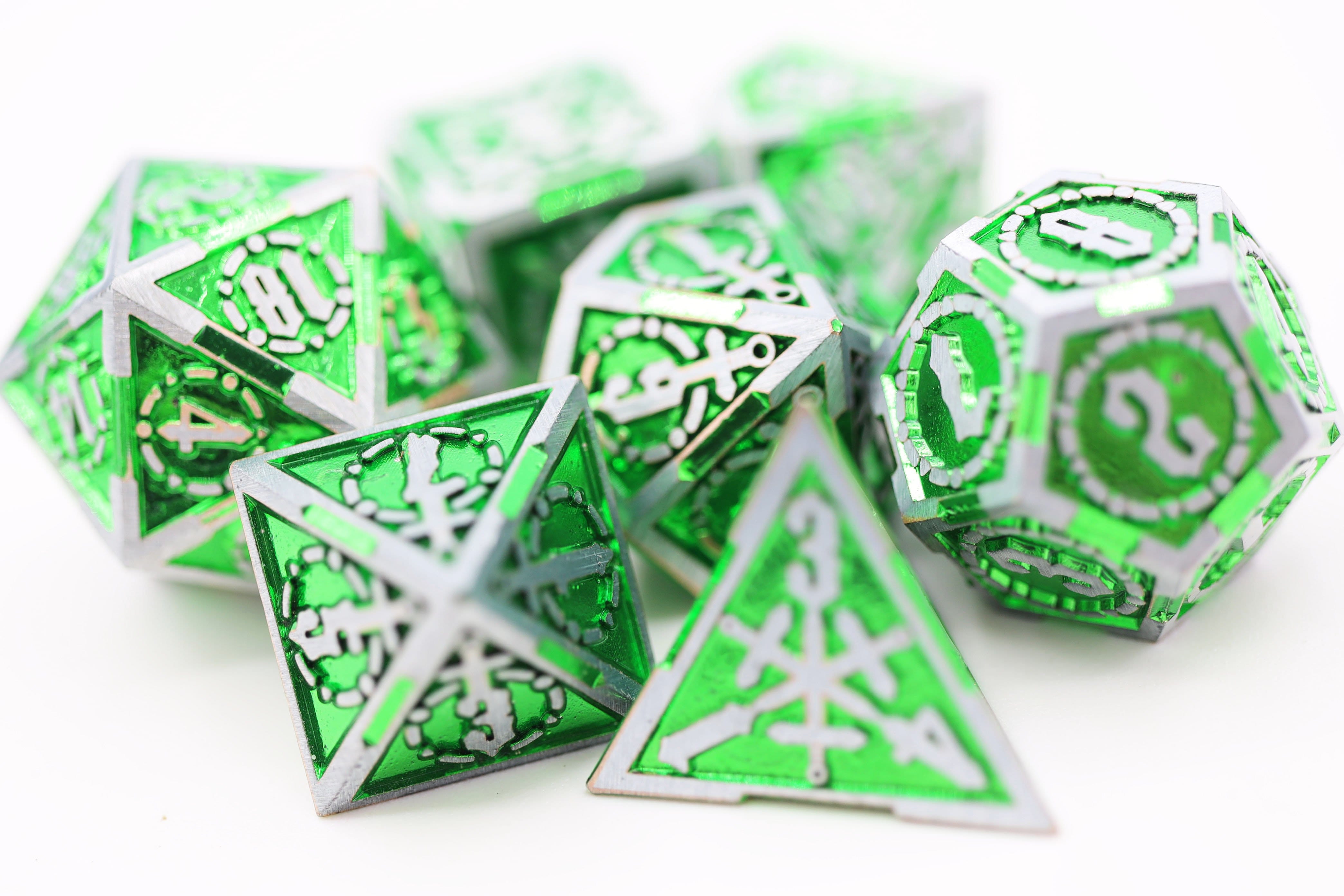 Crossed Swords: Venom Sword - Metal RPG Dice Set