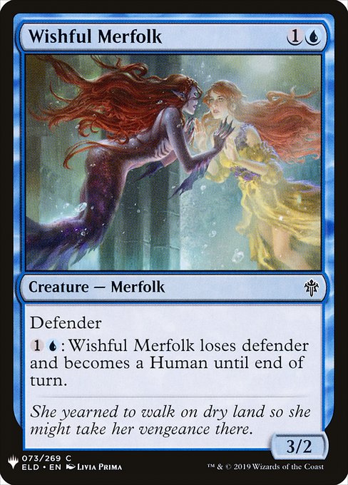 Wishful Merfolk [Mystery Booster #0554] (ELD-C)