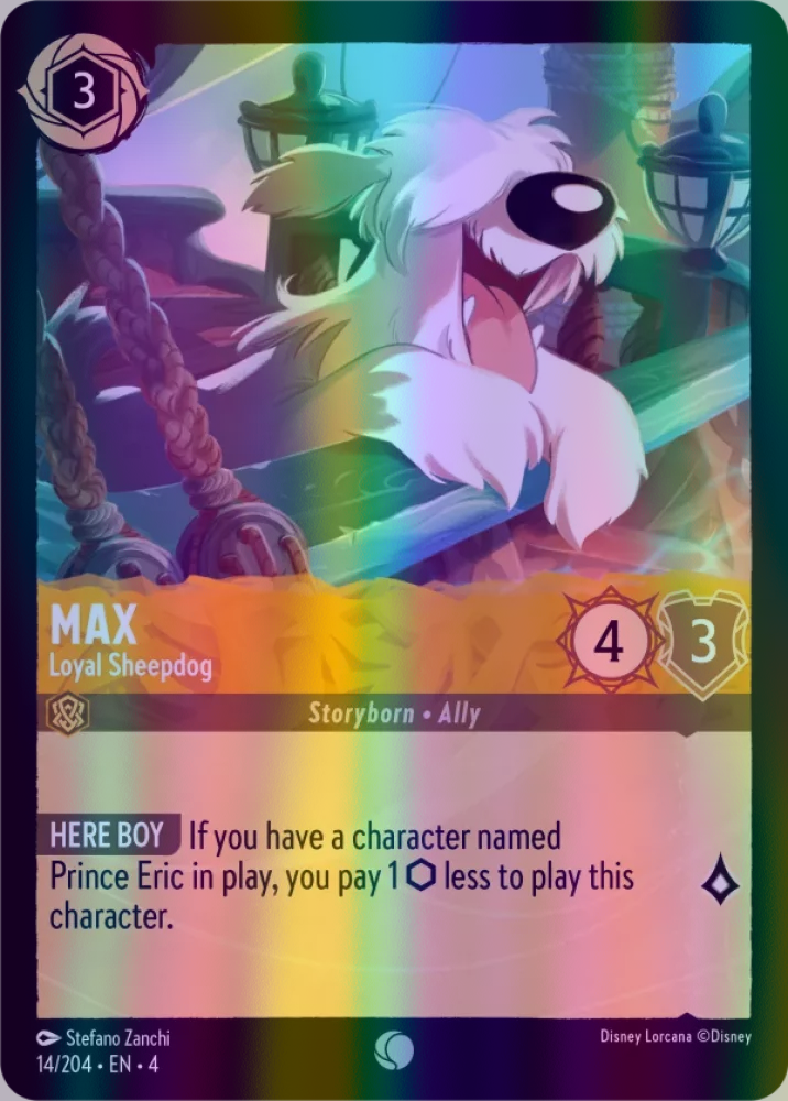 Max - Loyal Sheepdog (Ursula's Return 014/204) Common - Near Mint Cold Foil