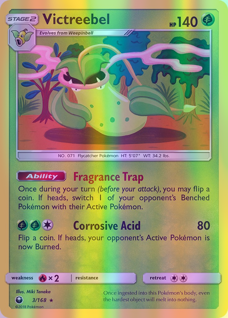 Victreebel - 003/168 (CES) Holo Rare - Near Mint Reverse Holofoil