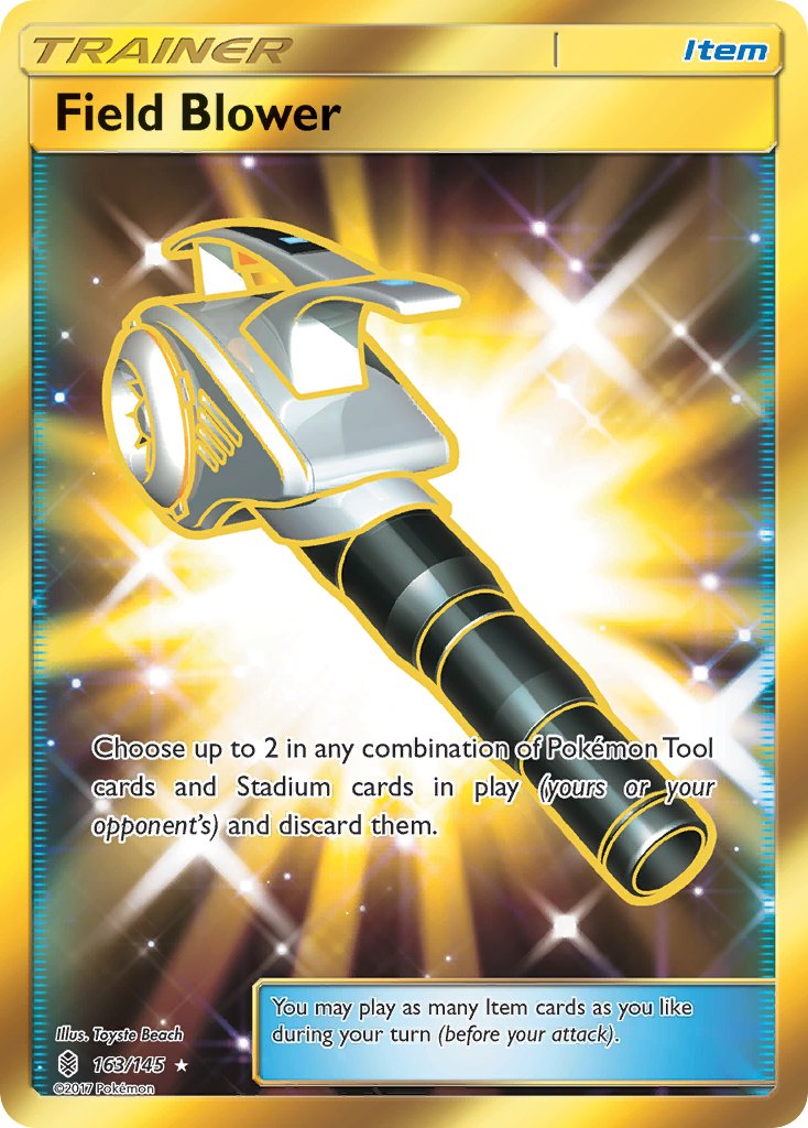 Field Blower (Secret) - 163/145 (SM:GRI) Secret Rare - Near Mint Holofoil