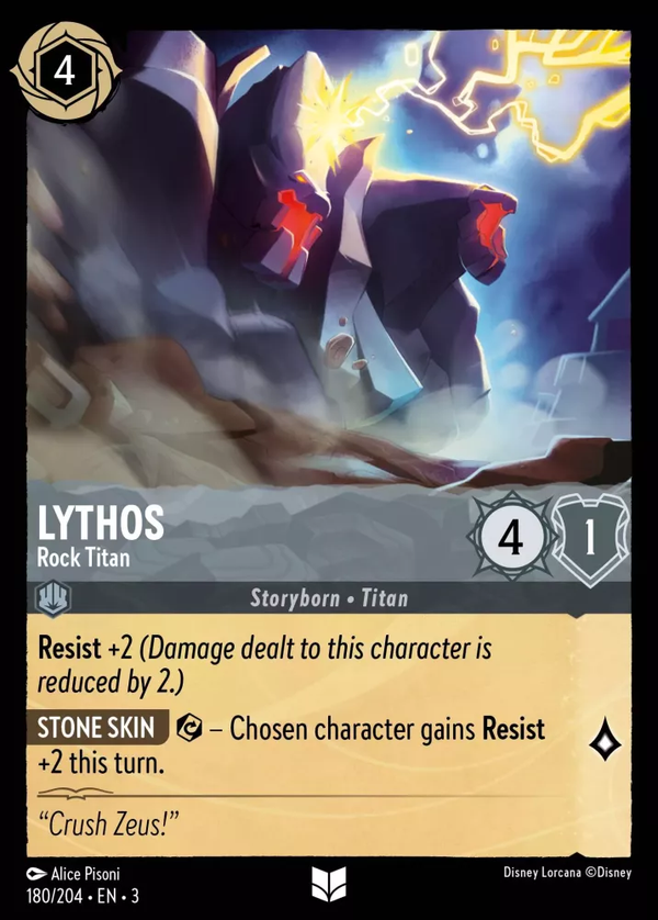 Lythos - Rock Titan (Into the Inklands 180/204) Uncommon - Near Mint