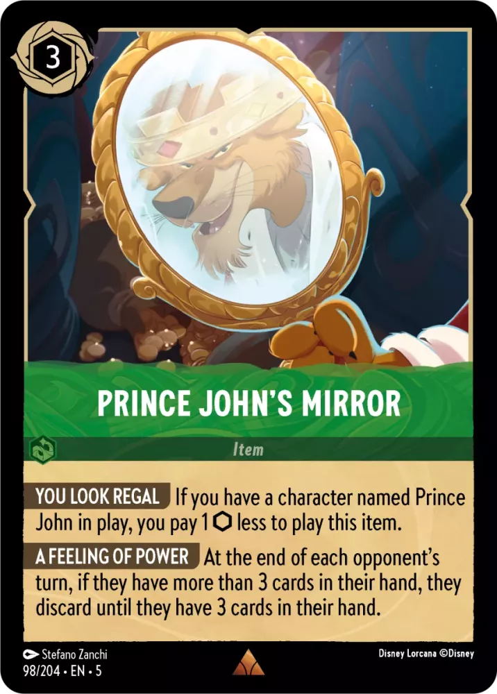 Prince John's Mirror (Shimmering Skies 098/204) Rare - Near Mint