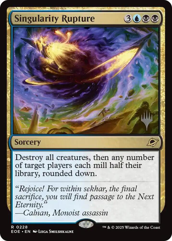 Singularity Rupture [ #0228 ] (EOE-R-PP-FOIL) Near Mint
