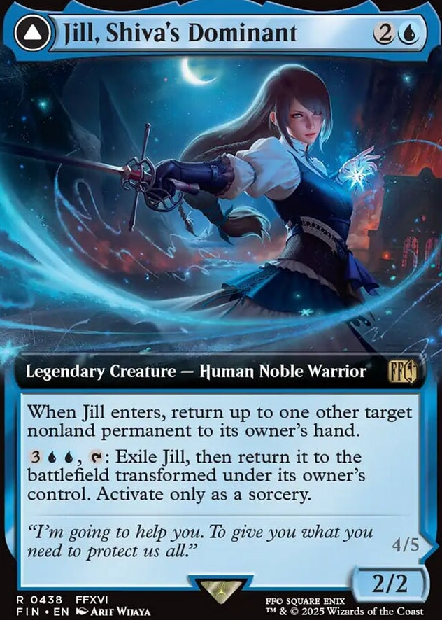 Jill, Shiva's Dominant // Shiva, Warden of Ice [ #0438 Extended Art ] (FIN-R)