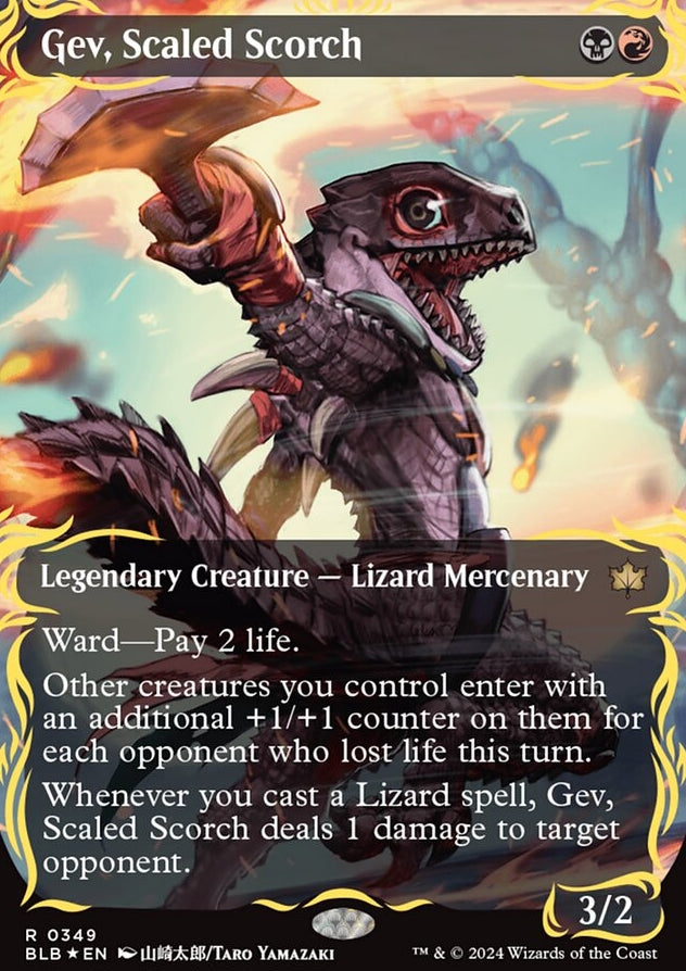 Gev, Scaled Scorch [#0349 Raised Foil] (BLB-R)