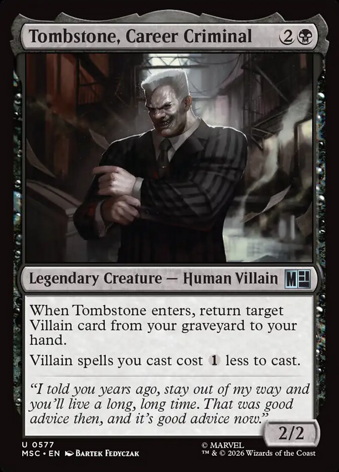 Tombstone, Career Criminal [ #0577 ] (MSC-U)
