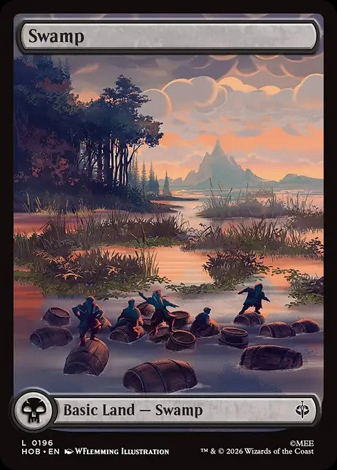 Swamp [ #0196 Full Art ] (HOB-L)