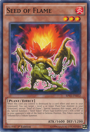 Seed of Flame (BP03-EN052) Common - Near Mint 1st Edition