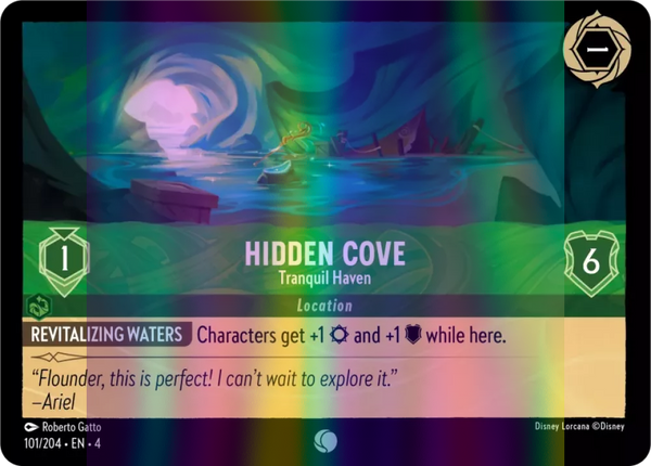 Hidden Cove - Tranquil Haven (Ursula's Return 101/204) Common - Near Mint Cold Foil