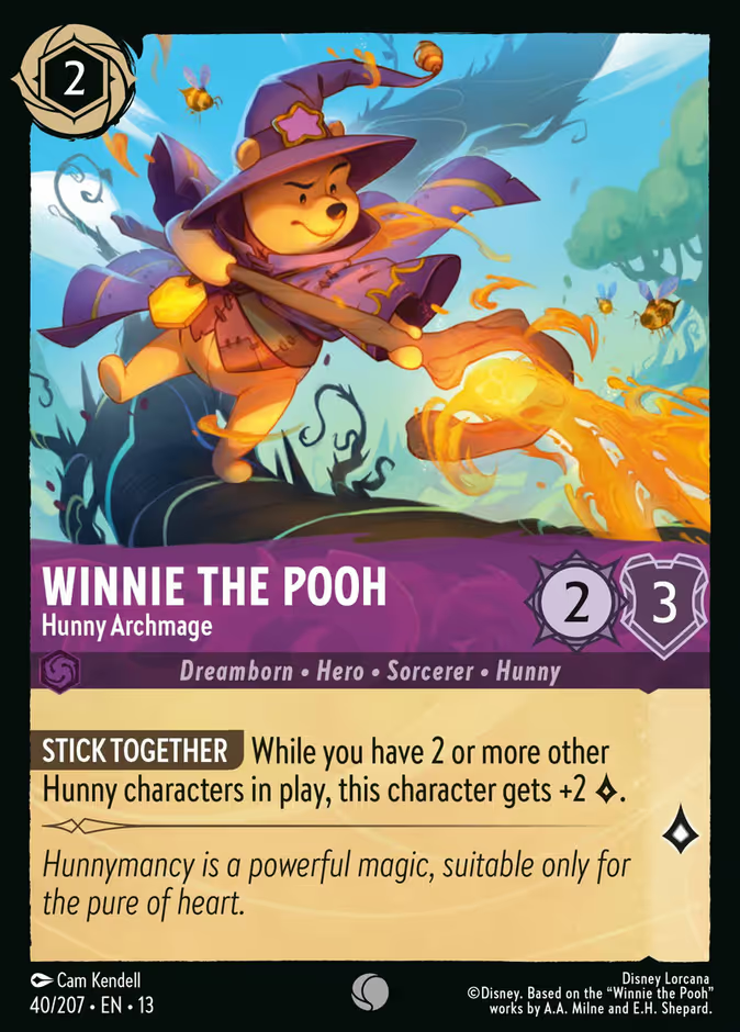 Winnie the Pooh - Hunny Archmage (040/204 - Attack of the Vine!) Common