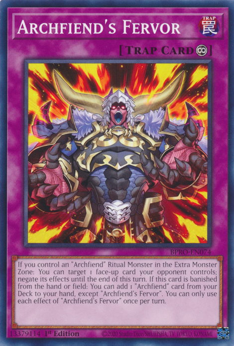 Archfiend's Fervor (BPRO-EN074)