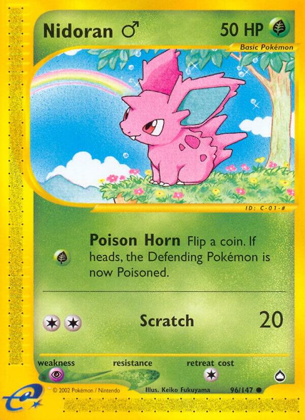 Nidoran M - 096/147 (AQ) Common Near Mint