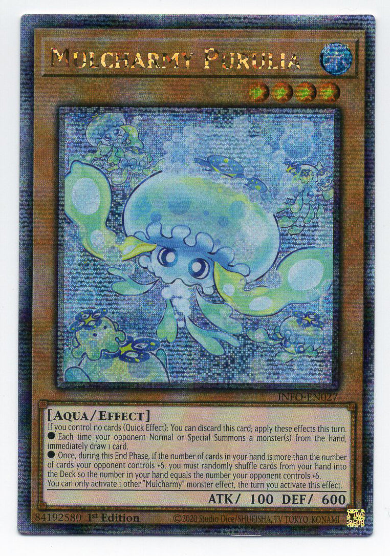 Mulcharmy Purulia (INFO-EN027) Quarter Century Secret Rare - Light Play 1st Edition