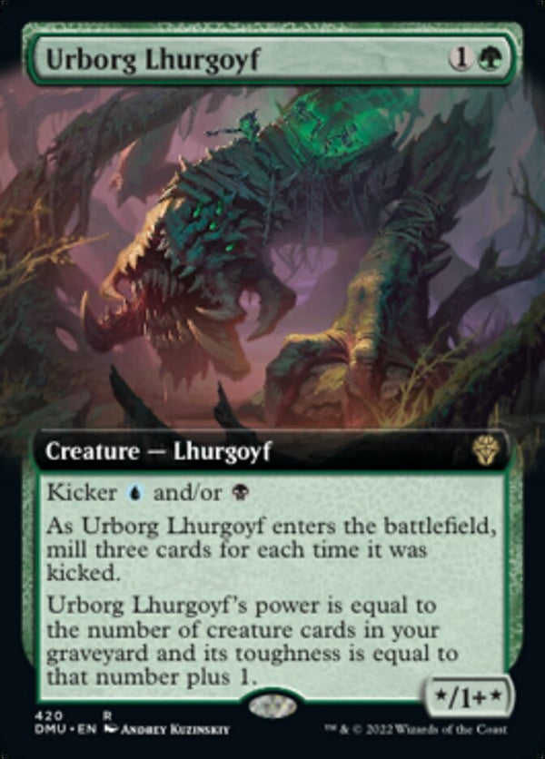 Urborg Lhurgoyf [#420 Extended Art] (DMU-R)