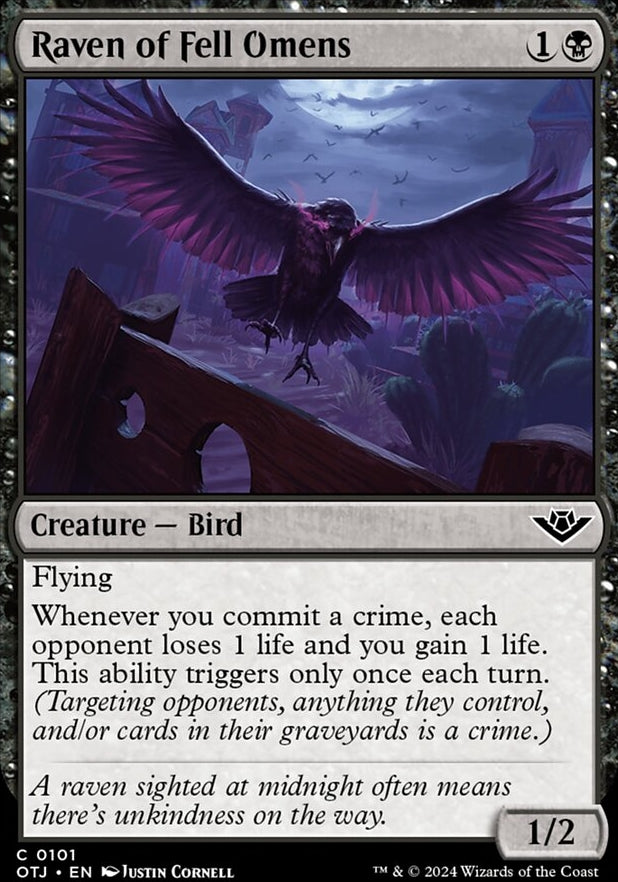 Raven of Fell Omens [#0101] (OTJ-C-FOIL)