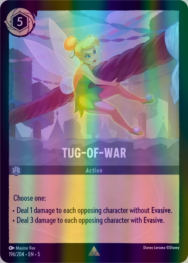 Tug-of-War (Shimmering Skies 196/204) Rare - Near Mint Cold Foil